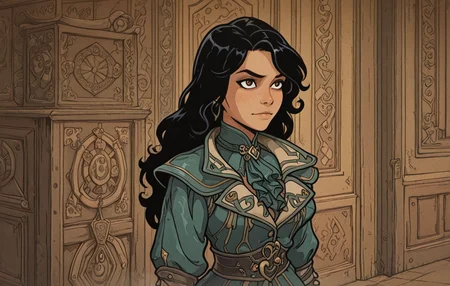 saga items <lora:Akabur_IllustriousV1:0.9689224083859929>akaburstyle,<lora:ILDVNeve:0.9461679507168034>DVNeve,black hair,long hair,brown eyes,tanned,descriptive,highly detailed,sharp focus,zPDXL3 zPDXLxxx sharp_LASCALAE,ultra sharp focus,<lora:500SharpCivitai_Lascalae:0.4849980086196562> trending sweet magnificent marvelous ððð well done detail cumdisplays fantastic mondaymotivation awesome pic !!! ð fine â¤â¤ extraordinary BREAK <lora:zy_Detailed_Backgrounds_v1:0.285168658455181> detailed background dynamic immersive inner room of boutique hard surface in full daylight