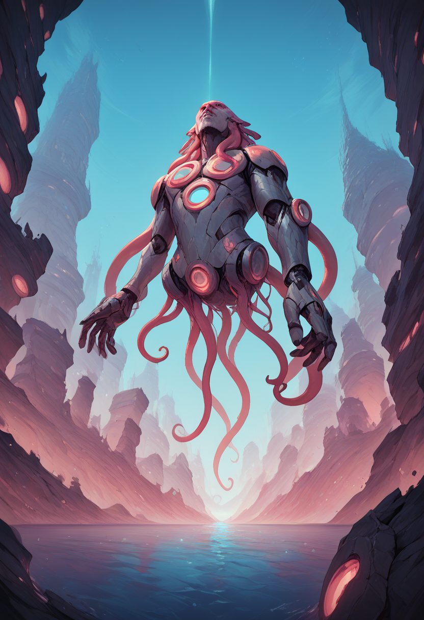 embedding:lazyup, ,zzCitronLegacy, neon octopus, morphing tentacles, cybernetic city, underwater metropolis, bioluminescent details, gradient effects <lora:CiTron_Legacy_P1:1.0000000000000002> <lora:TrendCraft_The_Peoples_Style_Detailer-v2.0A-3_13_2025-PonyXL:0.4000000000000001>