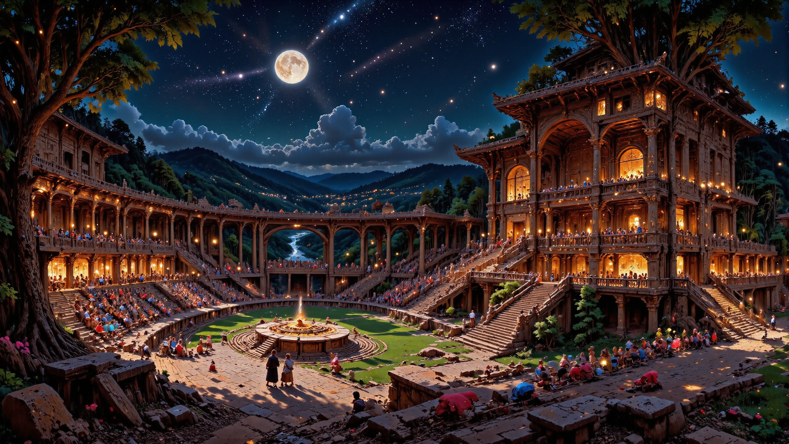 (amphitheater),  beautiful (Burmese) fantasy landscape,  bright luminous night, woman, intricate, very detailed, sharp, colorful, <lora:Hand v2:1> <lora:Anti-Blur:1> <lora:Insane Detail Slider:0.5>   <lora:Flux.1_Turbo_Detailer:0.6> <lora:flux-photo-transparent_Alpha_1.0:0.8> <lora:flux.1_lora_flyway_Epic-detail_v2:0.6> <lora:Painterly01b_CE_FLUX_AIT:0.8> pntrlyCE_style, <lora:VividlySurreal:0.8>, <lora:FluxMythP0rtr4itStyle:0.8> mythp0rt