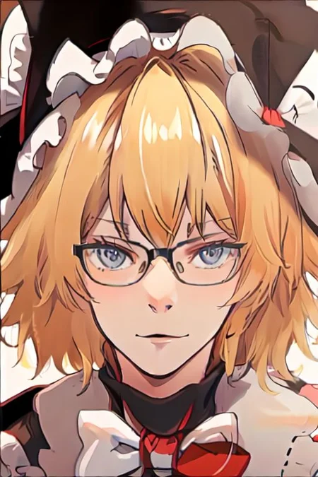 close-up, glasses,
((kirisame marisa)):2,