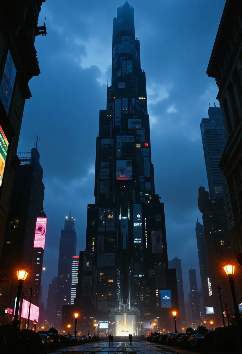 highest details, ultra hyper realism. highly detailed and realistic. intricate and highly professional artwork, an absolute masterpiece.
photo of a complex gigantic science fiction skyscraper reaching into the sky at night, in the (style of patchwork surreal collage:1.6), polygon mesh, jagged, blocky, wireframe edges, centered composition, limited dark palette, unusual colors, atmospheric haze, highly dramatic ambient lighting.
color haze, atmospheric fog, digital corruption, washed-out background, desaturated world, bleached dystopia, monochromatic with vibrant color pops, flickering neon fractures, and glitching light pulses.