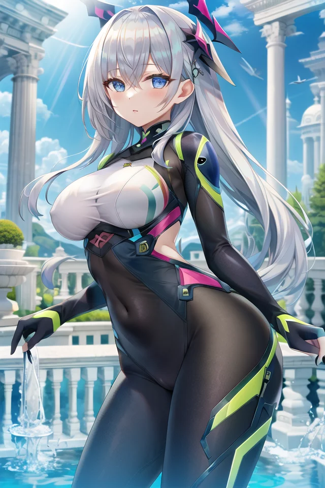 (masterpiece:1.05), (best quality:1.05),1girl,bodysuit <lora:torino-v1:0.6>