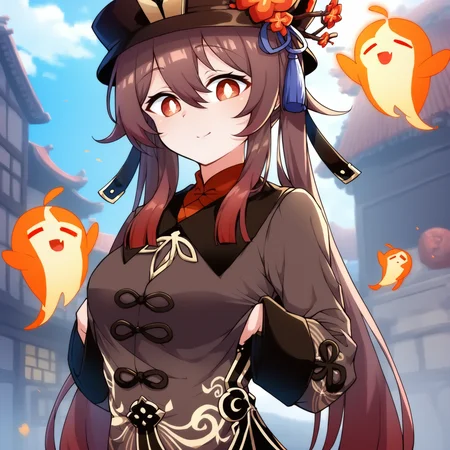 score_9, score_8_up, score_7_up, score_6_up, score_5_up, score_4_up BREAK hu_tao_\(genshin_impact\), 1girl, fmuc, solo, outdoors, <lora:muchinPonyXL32.0.94tx2-000006:0.9>