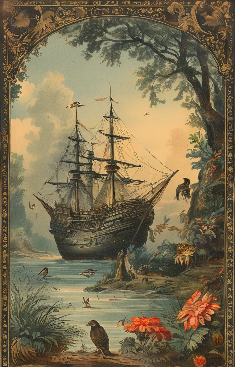 masterpiece,best quality,<lora:tbh261-sdxl:0.9>,illustration,style of Chromolithography animals