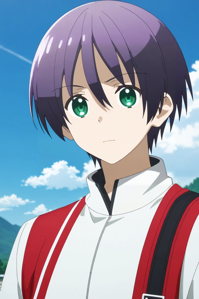 score_9, score_8_up, score_7_up, source_anime, rating_safe, intricate details, anime screencap, , official style, , depth of field, 1boy, solo, male focus, <lora:nasa_yuzaki_pony:0.84>, nasa_yuzaki, purple hair, green eyes, short hair, hair between eyes, wide angle, wide shot, full body, snowy mountain, light, dancing, heart eyes, , <lora:sdxl_lightning_8step_lora:1>