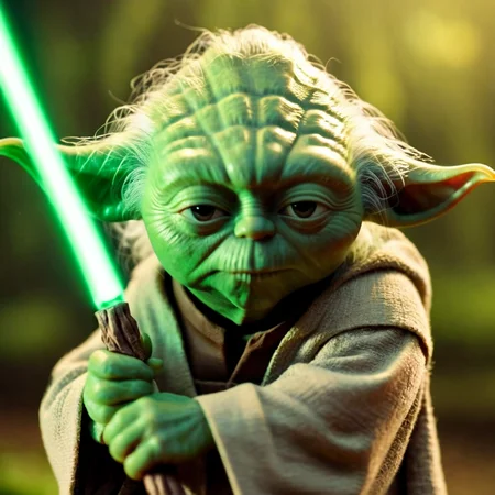 cinematic film still of <lora:Yoda:1.2>
Yoda a cartoon yoda is holding a stick In Star Wars Universe, shallow depth of field, vignette, highly detailed, high budget, bokeh, cinemascope, moody, epic, gorgeous, film grain, grainy