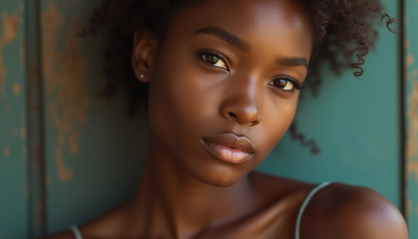 32K UHD raw photography of a beautiful young woman with medium brown skin