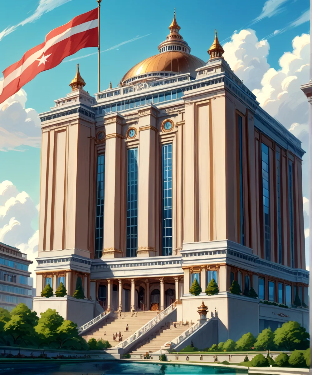 score_9, score_8_up, score_7_up,
<lora:Authoritarian_Architecture_(Architecture)_(Pony)_(AD):0.8> authoritarian, scenery, building, city, cityscape, architecture, monumental architecture,
8K, In'ei, chiaroscuro, soft natural volumetric cinematic perfect light, perfect depth of field shot, ray tracing, photometry, beautiful, subsurface scattering, idealized modern city, wide beautiful boulevards, busy city center, parks and manicured lawn areas, large parks, plazas, skyscrapers, hyper detailed, art by Thomas Kinkade, detailed background, detailed photographic fluffy anime clouds, Unreal Engine, CGI render, absurdly detailed, modern era photograph, masterclass oil painting, 
BREAK zPDXL, zPDXLxxx, <lora:wowifierXL:0.2> art by mooncryptowow <lora:sdxl_lightning_8step_lora:0.4> <lora:detailed_notrigger:0.5>