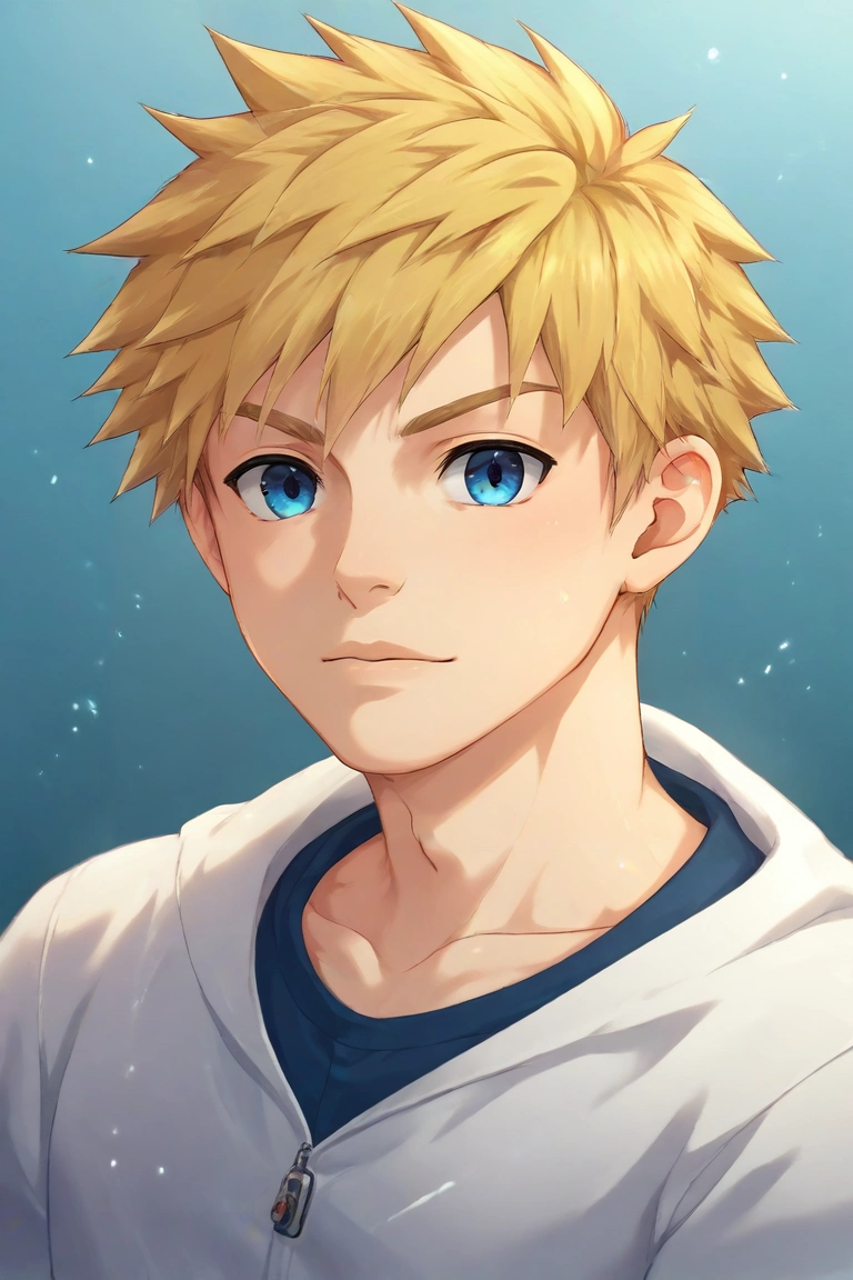score_9, score_8_up, score_7_up, , rating_safe, , (realistic:0.6), , depth of field, 1boy, solo, male focus, <lora:connor_bleufin_pony:0.98>, connor_bleufin, blonde hair, blue eyes, short hair, spiked hair, , , , , <lora:sdxl_lightning_8step_lora:1>