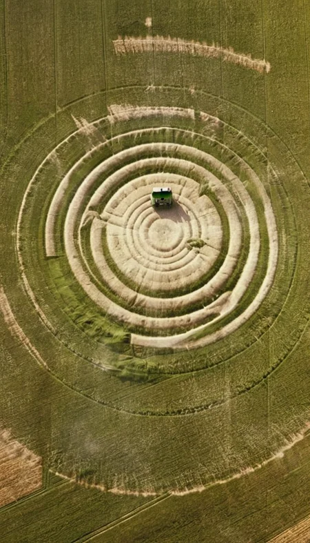 UFO crop circle <lora:DD-above-v1:1> above