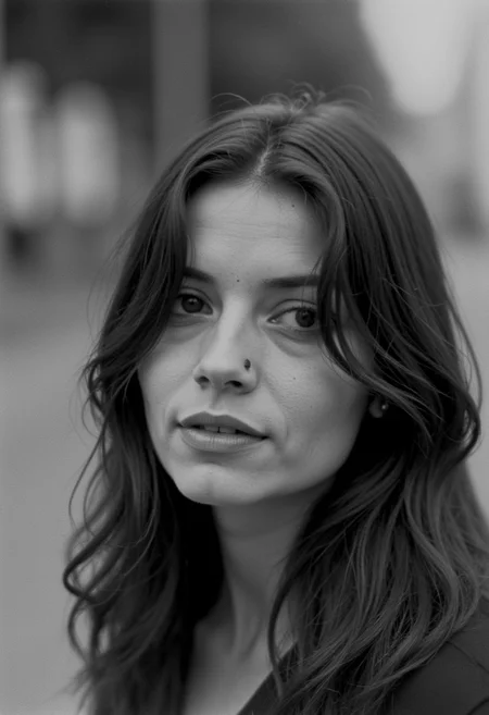 KB_AgfaCA20_FLUX, instagram photo a 20 y.o french woman,  film grain, soft shadow