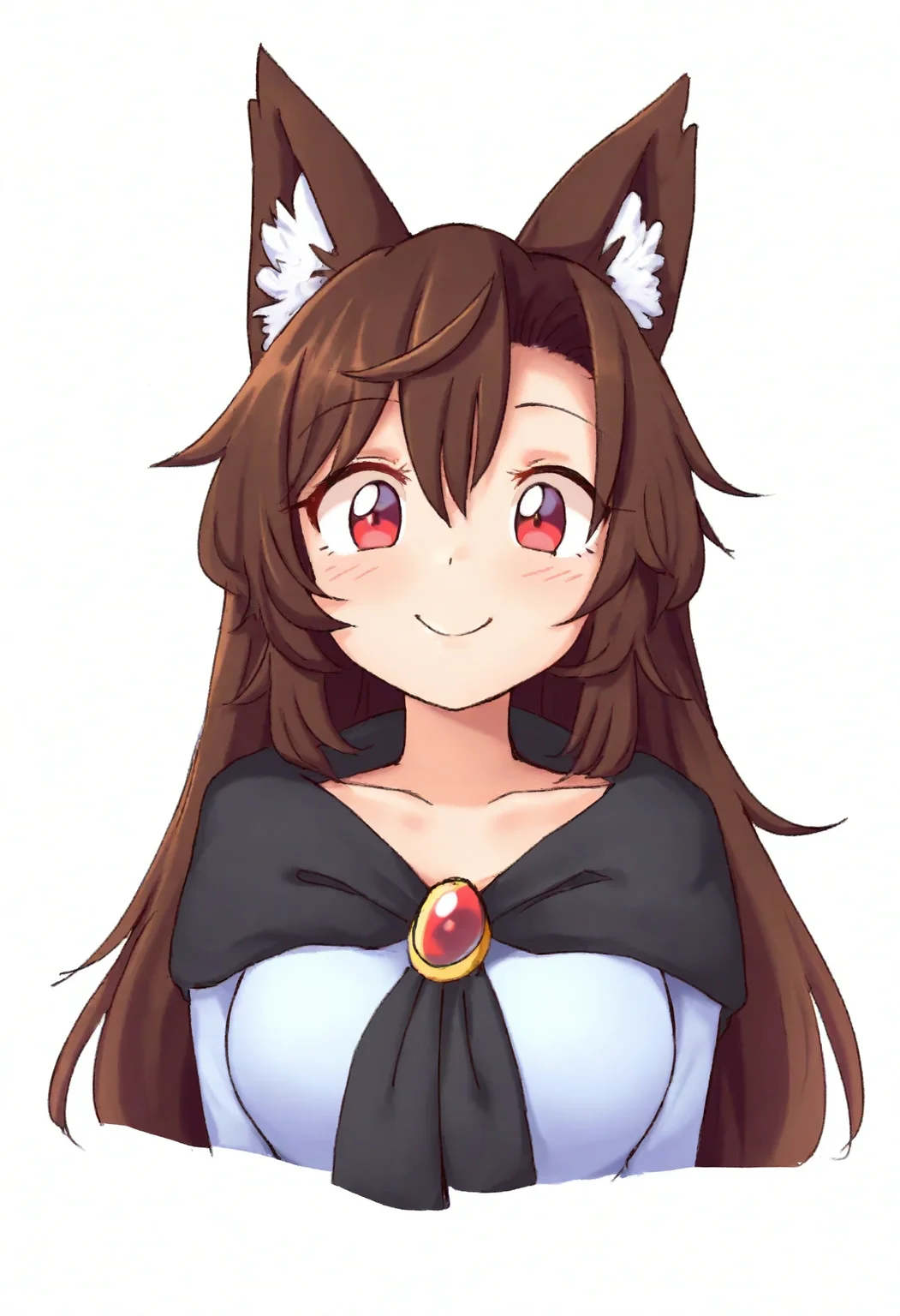 high definition, amazing quality, very aesthetic, best quality, masterpiece, highres, simple background, white background,
<lora:moiwool_style_NoobAI_v1:1> moiwool, 1girl, solo, looking at viewer, upper body, imaizumi kagerou, smile,