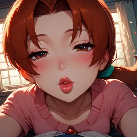 score_9, score_8_up, score_8, (source_anime), imminent_kiss, incoming kiss, POVkiss, lips, Delia Ketchum, BREAK, 1woman, Delia Ketchum, POV, incoming_kiss, ahoge, detailed eyes, blush, lips, depth_of_field, solo focus, blurry_background, imminent_kiss, incoming kiss,