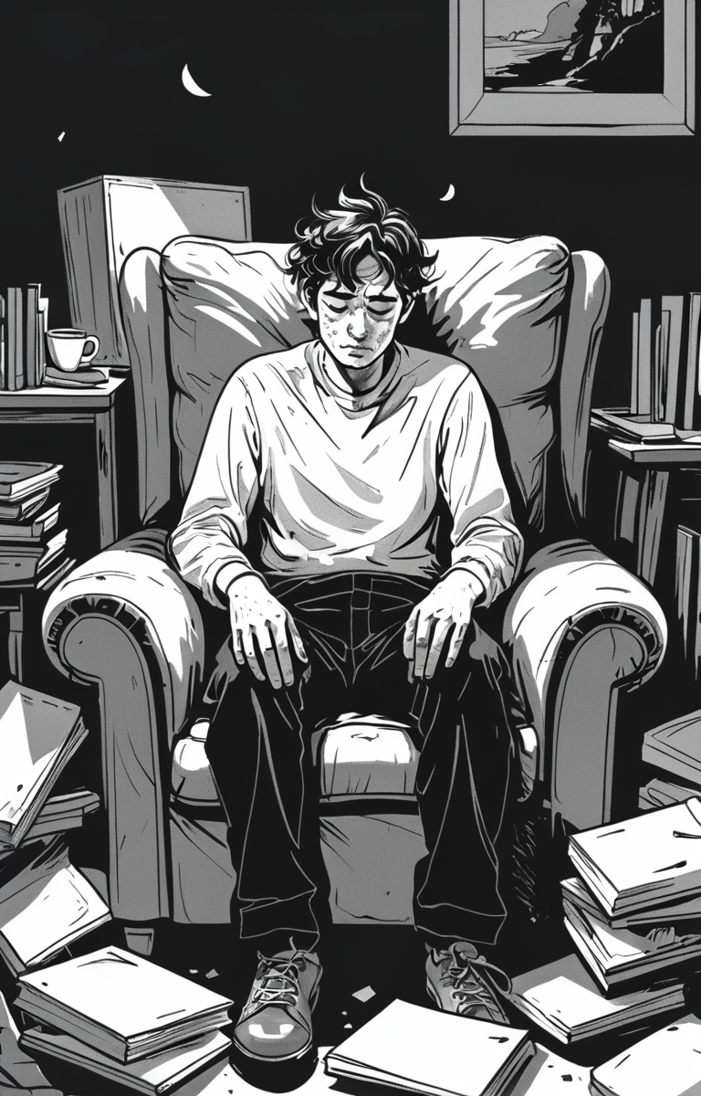 masterpiece,best quality,<lora:tbh373-sdxl:0.6>,illustration,style of exhausted people ,greyscale and white,comic portrait of noble man