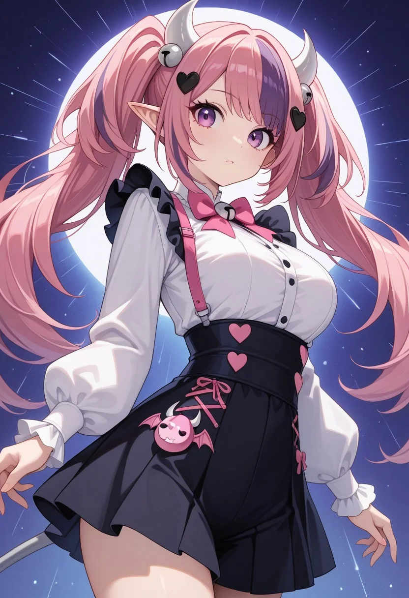 Ironmouse, classic outfit, cowboy shot, High Detail, Perfect Composition, highly detailed, vibrant colour, masterpiece, dynamic