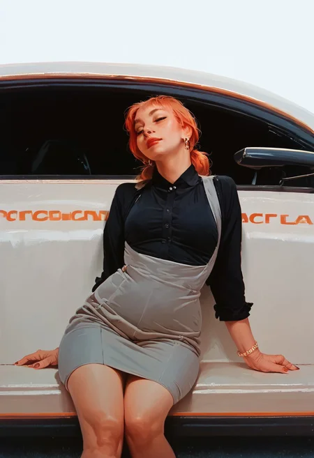 score_9, score_8_up, score_7_up, score_6_up, score_9, score_8_up, score_7_up, score_6_up, masterpiece, business_outfit, 1GIRL, SOLO, ground vehicle, next_to_car, business_outfit, sitting in car,