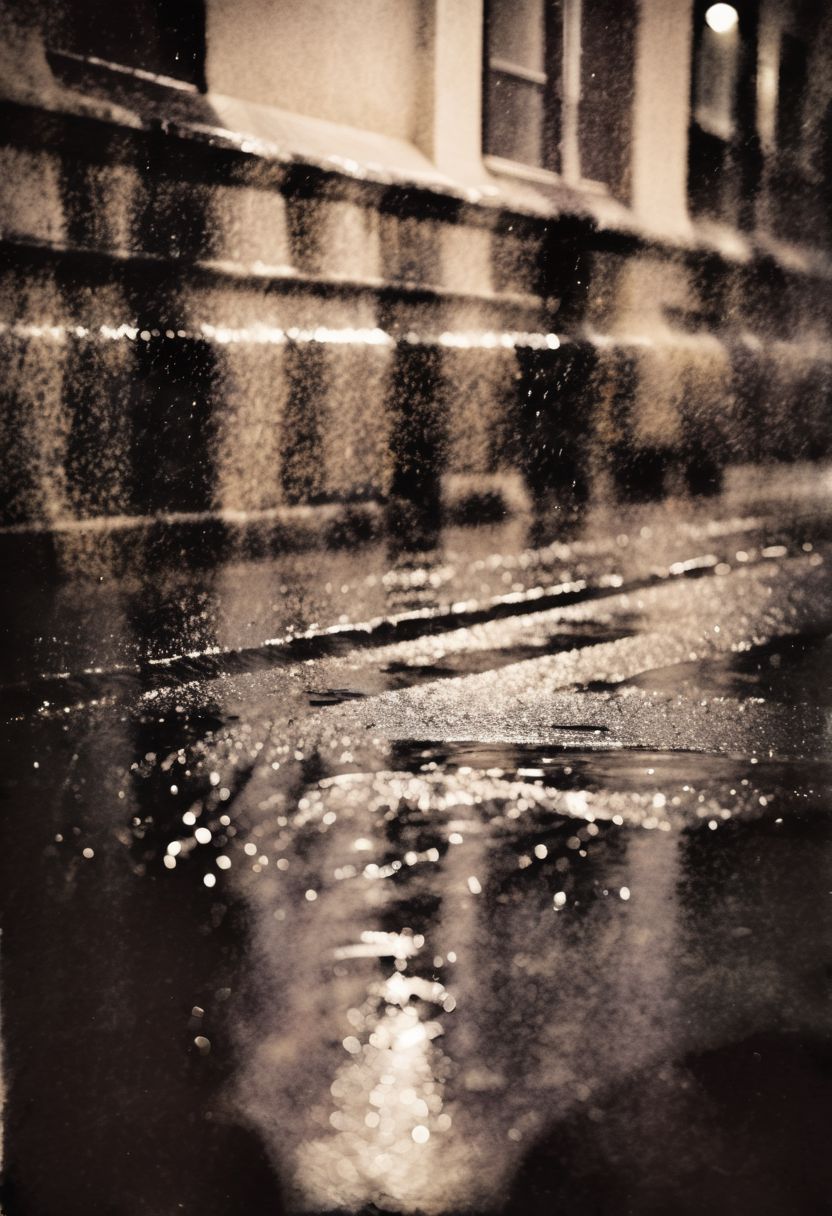 lith_argenta_beh1r,  instagram photo, a rainy and dark street in europe at midnight, hard shadows, film grain