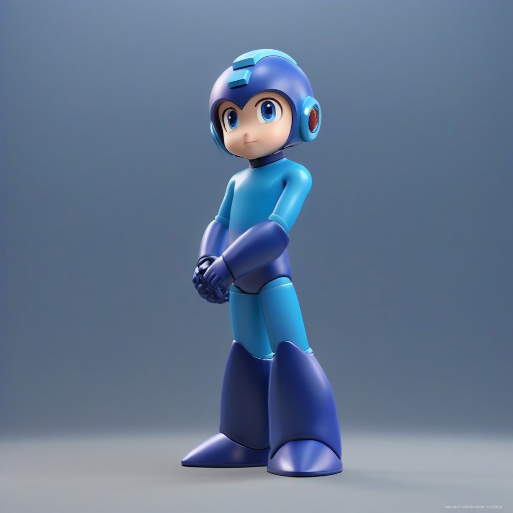 <lora:V1:0.7>,anime,masterpiece, best quality,8k,cg,good anatomy,(),(1boy),solo,megaman,flat chest,helmet,blue eyes,android,arm cannon,bodysuit,science fiction, full body,beautiful,megaman \(style\),armor,thick foot,dramatic, J_icon