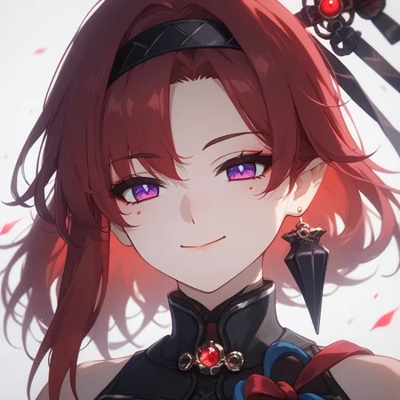 score_9, score_8_up, score_7_up, source_anime, Gothic style (best quality, masterpiece), yinlinx, 1girl, purple eyes, solo, looking at viewer, light smile, closed mouth, upper body, close up vibrant, stunningly beautiful, studio anime, illustrative, highlights, dark red shadows, high contrast, dim light, background, white gradient hair,painterly, matte painting, highly detailed, evil smile, white soft skin, Dark, mysterious, haunting, dramatic, ornate, detailed
<lora:yinlinx-000007:0.6>