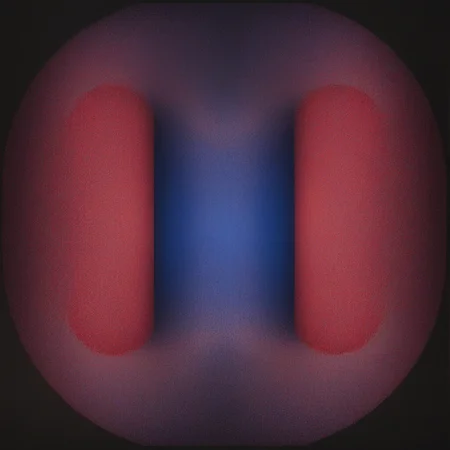 Le Parc  a red and blue tubes that shoot particles to the middle abstraccion geometrica, blue, red, alchemy, alquimias, particles, particulas, dark background <lora:LeParc_AI_LoRA_XL_v2.0:1>