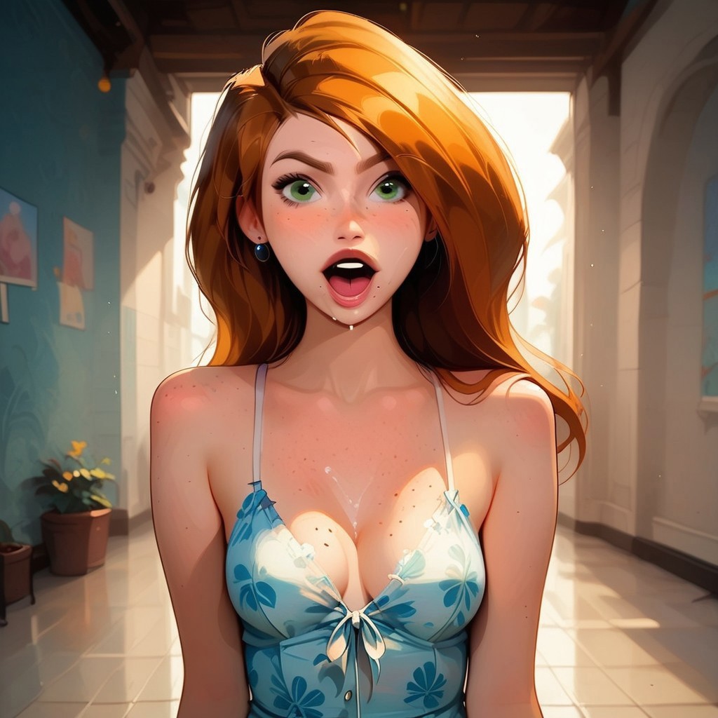 safe_pos, score_9, score_8_up, score_7_up, score_6_up, score_5_up, score_4_up, 
BREAK
picture-perfect, best quality, detailed shading, depth_of_field, cinematic lighting, (portrait:1.2), 
BREAK
1girl, kim_pos_V2, kim_pos_V2_face, kim_pos_V2_body, long red hair, 18 years old, (stunning green eyes, perfect small breasts), (skin detail, freckles, moles on skin:1.4), 
BREAK
perfect makeup, ((random hairstyle, cotton sundress with floral print)), 
BREAK
(laughing:1.2), surprised, wide eyes, 
BREAK
(:1.2)
BREAK
(stable, haybales, golden sunlight, detailed multi-layered background),