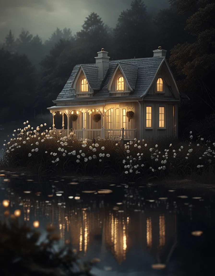 novuschroma style cottage by the water <lora:137_novuschromaSXL_a2:1>, <lora:sdxl_lightning_8step_lora:1>