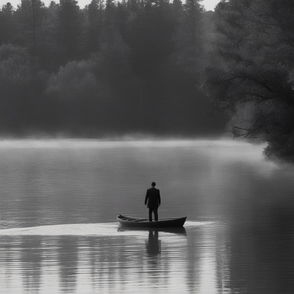 cinematic film still of  <lora:Cinematic Film Stock Footage Style:1> 
monochrome, greyscale, outdoors, wings, water, tree, nature, scenery, forest , Cinematic Film Stock Footage Style, shallow depth of field, vignette, highly detailed, high budget, bokeh, cinemascope, moody, epic, gorgeous, film grain, grainy