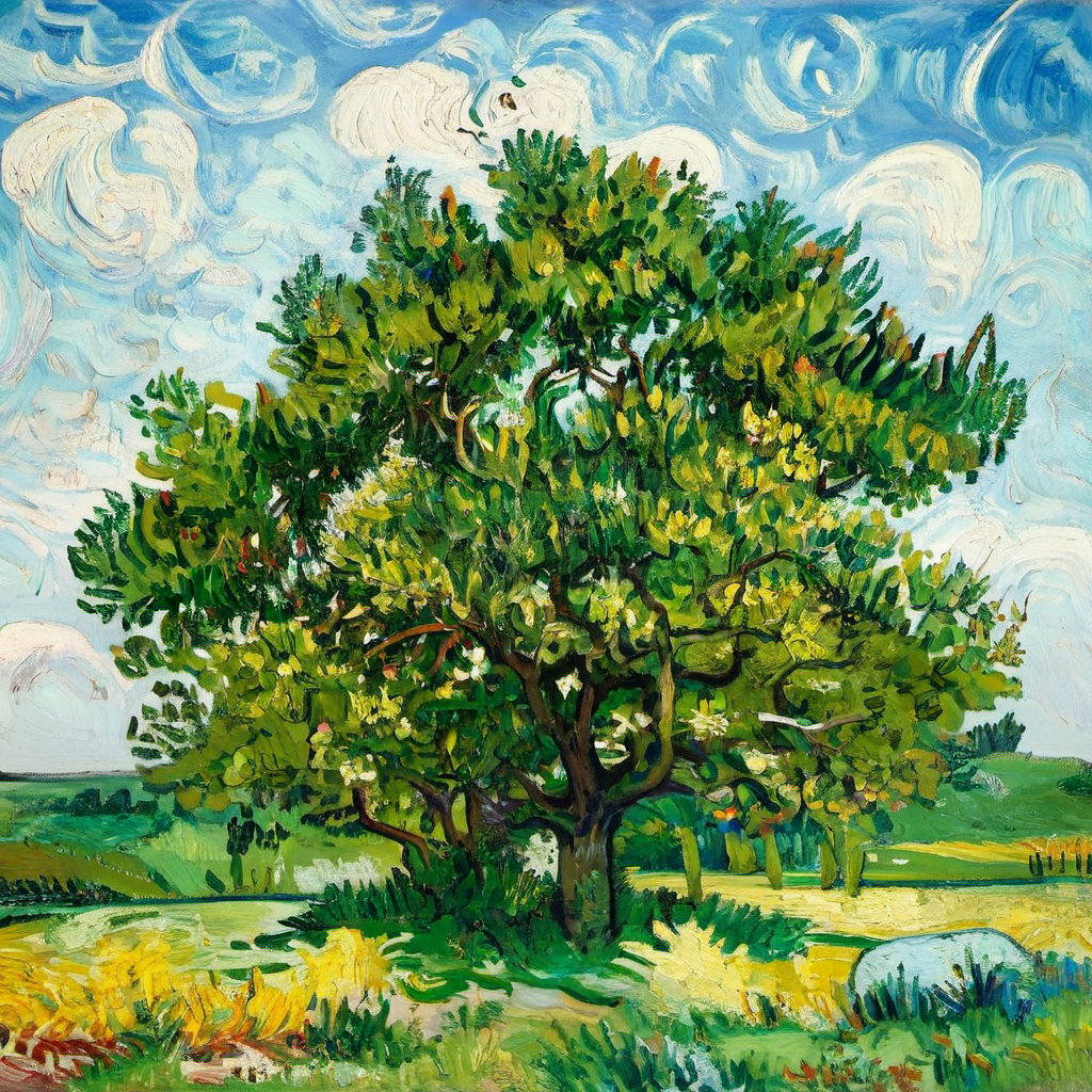 ((Best quality)), ((masterpiece)), vg, painting, tree <lora:vincent_van_gogh_xl:1>