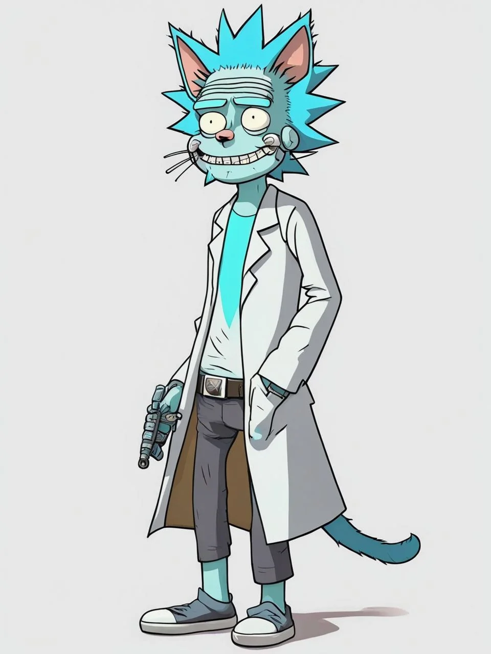 Rick Sanchez HuMeow <lora:SDXL-HuMeow-LoRA-r8-000003:1>