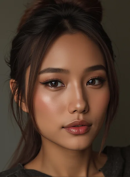 CerysMixer, ultra high definition and ultra realistic photo of a gorgeous young woman modeling. Incredibly detailed zoomed in professional photo of her face.