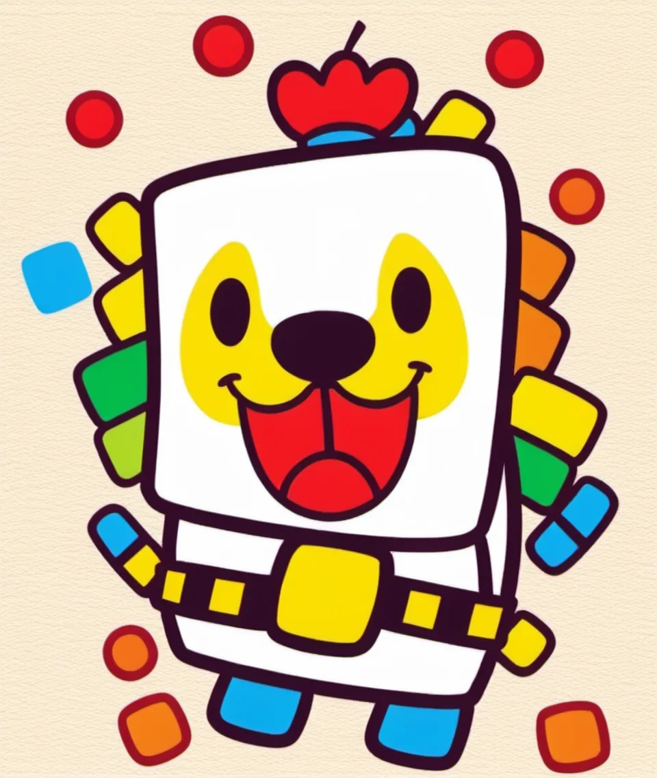 china chic emoticon, rubik's cube, cube animal, , <lora:cic:0.7>