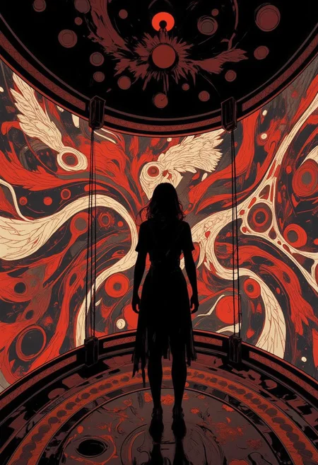 Mh1$AgThS2
A revolutionary bio-digital installation where Haida ancestral memories have been reconstructed through advanced DNA sequencing and cultural algorithm technology. The artwork appears as a traditional longhouse whose interior walls display flowing formline designs in hereditary-red and raven-black that move and reshape themselves based on genetic memory data extracted from ancient remains and living descendants. Created by a Haida genetic archaeologist, the piece allows viewers to witness pre-contact Haida Gwaii through the actual memories of ancestors, from potlatch ceremonies to monumental totem pole raisings. The most controversial aspect involves the memory authentication system that prevents non-Haida visitors from accessing certain sacred knowledge, with biometric scanners analyzing genetic heritage to determine access levels. The installation has transformed archaeological understanding by privileging embodied Indigenous memory over colonial documentation.
The entire composition flows with the dynamic energy of cultural memory rendered in traditional formline patterns.
Thin border of Haida DNA sequences arranged in ovoid patterns on a dark border background."