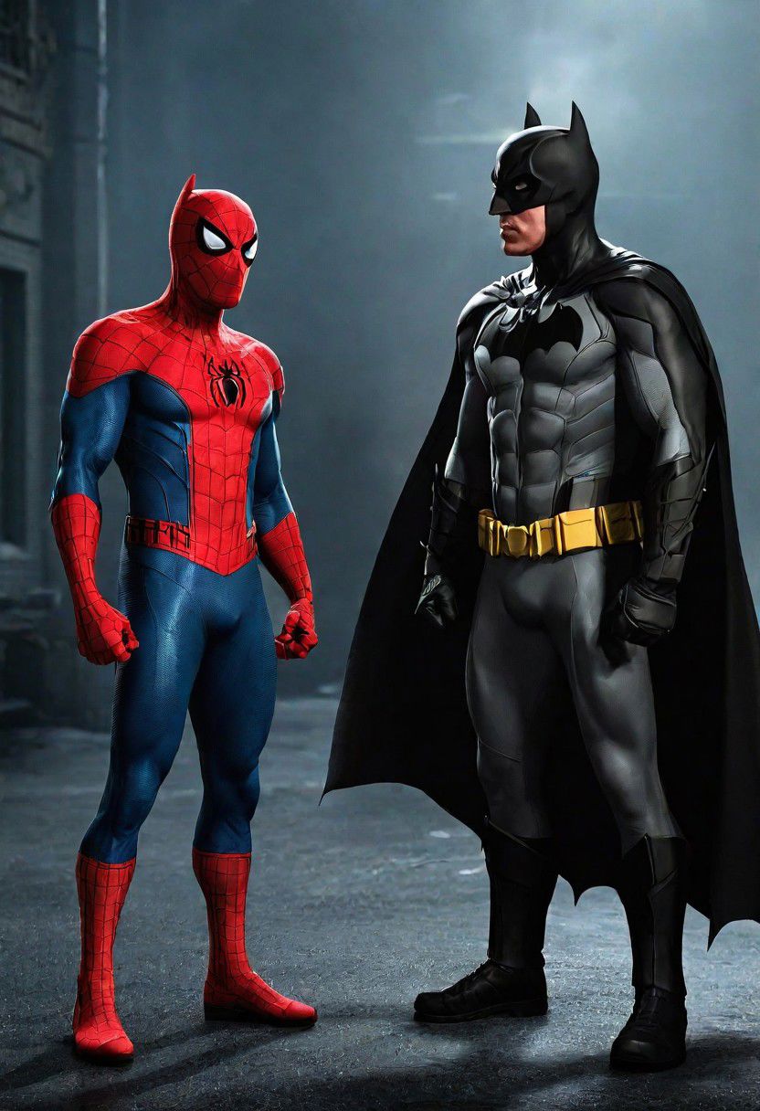 Batman and  spider-man