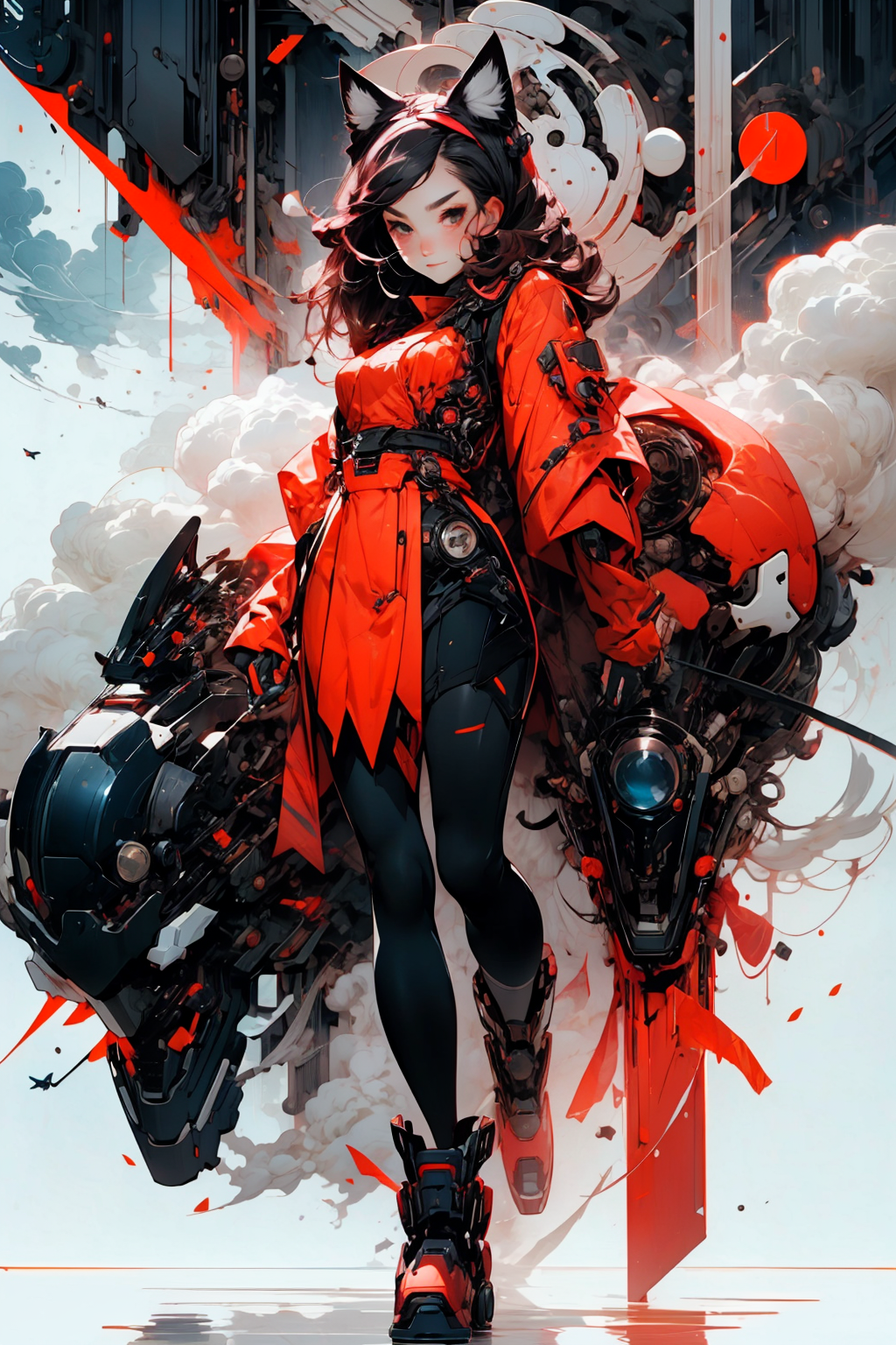 mecha, mechanical body, 
<lora:cat ear_20230619180308:0.8> cat ear
<lora:more_details:0.4>
 <lora:Cosmic anime-oil fusion v2:0.4> 
<lora:AnimeVibesV3:0.2> animevibes, 
<lora:3DMM_V11:0.5> 3DMM 
<lora:midjourney_20230624181825:0.4> midjourney ,
 <lora:LAS:0.25> colorful, clouds, 
<lora:msw_locon-t2:0.45>
 <lora:wuxia2:0.6> gu, shiny, shiny hair, shiny skin, shiny clothes