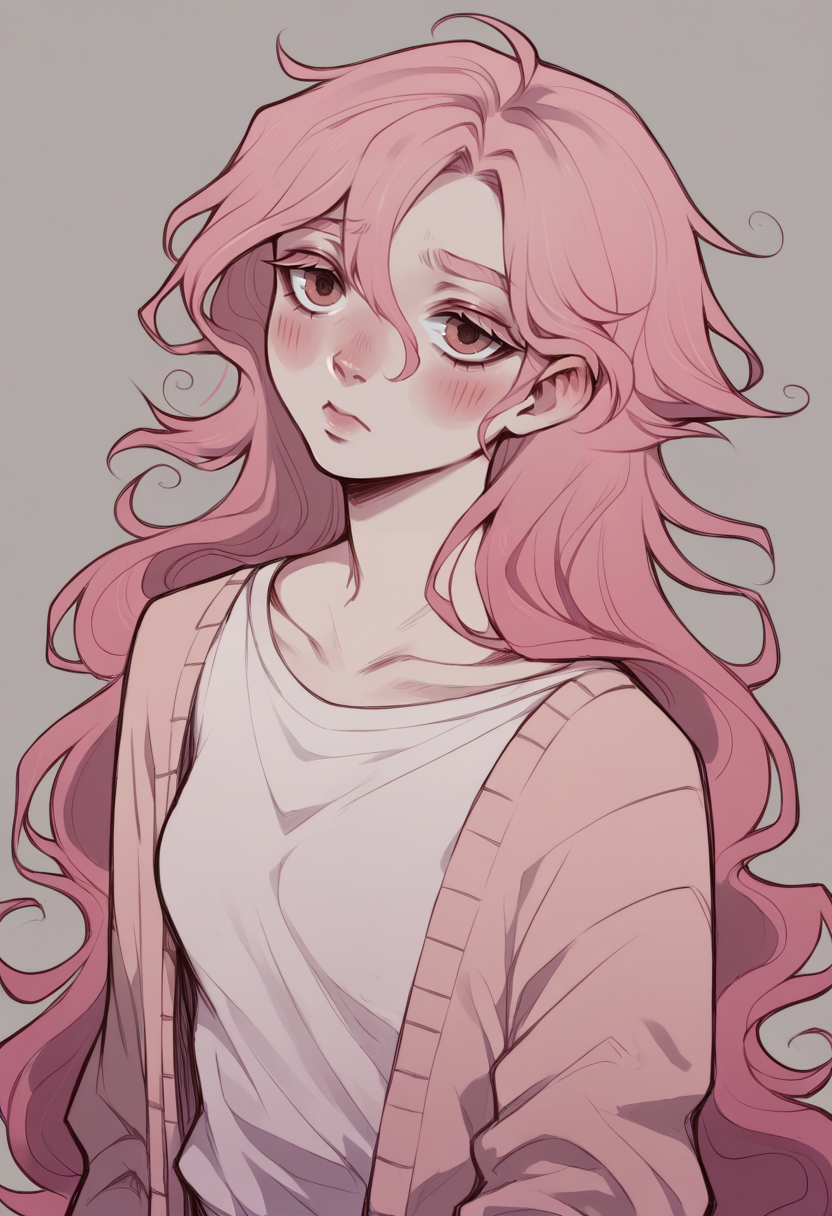 score_9, score_8_up, score_7_up, score_6_up, score_5_up,   <lora:DKXLP:1> dk, 1girl, long hair, blush, pink hair,