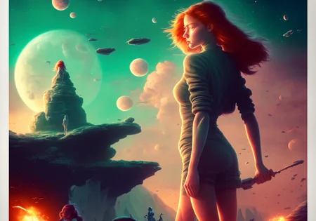 best quality, fortna girl in another world, poster