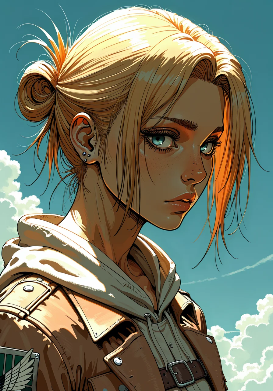 embedding:IllusP0s, s0larpunk, 1girl, solo, Annie Leonhart_\(shingeki no kyojin\)<lora:s0larpunk.safetensors:1.0:1.0>