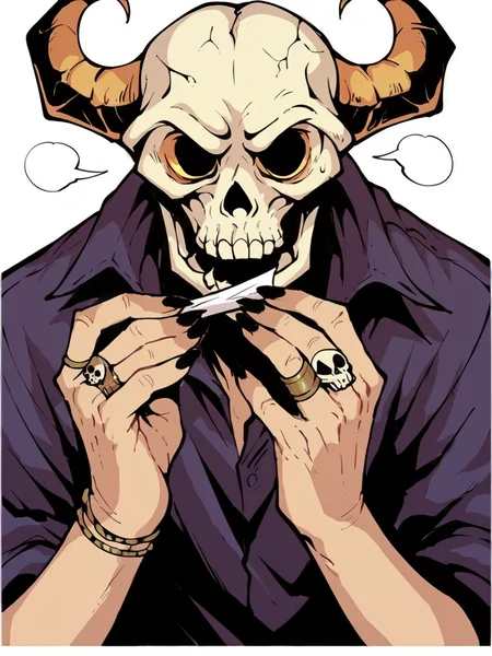 score_9, score_8_up, score_7_up, score_6_up, <lora:l1ckp4p3rXLP:0.7> l1ckp4p3r, solo, skull, 1boy, skeletor