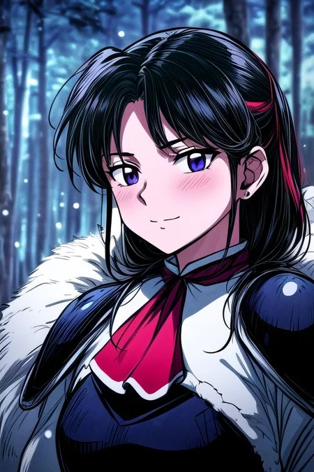 1girl Setsun4 solo long hair, black hair very long hair purple eyes multicolored hair armor (fur trim) (medium body),<lora:EMS-179-EMS:0.800000>,<lora:EMS-293862-EMS:0.800000> bow, hair_bow, hair_tubes, red_bow, brown_hair, long_hair, bangs, ascot, frilled_bow, yellow_ascot, blush, smile, hair_between_eyes, athletic, (masterpiece:1.1), (best quality:1.1), 1girl, Real light and shadow, anime face, 4k, 8k, wallpaper,epic, detail texture, blonde hair, (blue eyes:1.5), ((((blond hair:1.35, medium hair)))),intricate eyes,beautiful detailed eyes,symmetrical eyes,big eyes:1.5,(((lustrous skin:1.5,bright skin: 1.5,skin tanned,shiny skin,very shiny skin,shiny body,plastic glitter skin,exaggerated shiny skin,illuminated skin))),(detailed body,(detailed face)), cute, erotic,daring, (((medieval man armor,adventurer man armor,winter coat))),(((intricate outfit,intricate clothes, ushanka, embroidered outfit,ornate outfit,embroidered clothes,ornate armor))), (dynamic pose:1.0),happy,smile,(centered,scale to fit dimensions,Rule of thirds), ((snowy pine forest at night)), with dark stormy clouds,winter,scenery:1.25,((snow forest background)),Christmas tree, highres,sharp focus,(ultra detailed,extremely detailed),(photorealistic artwork:1.37),(extremely detailed CG unity 8k wallpaper),(((vibrant colors,vibrant theme))),(intricate),(masterpiece),(best quality),