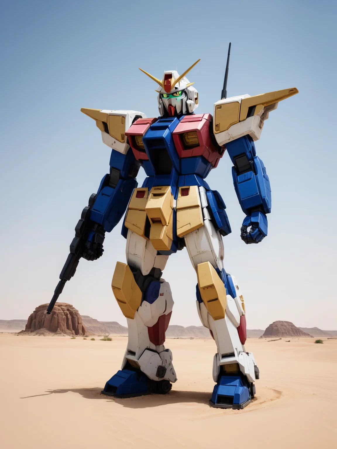 Gundam in desert, triadic colors
<lora:xl_real_beta1:0.7>