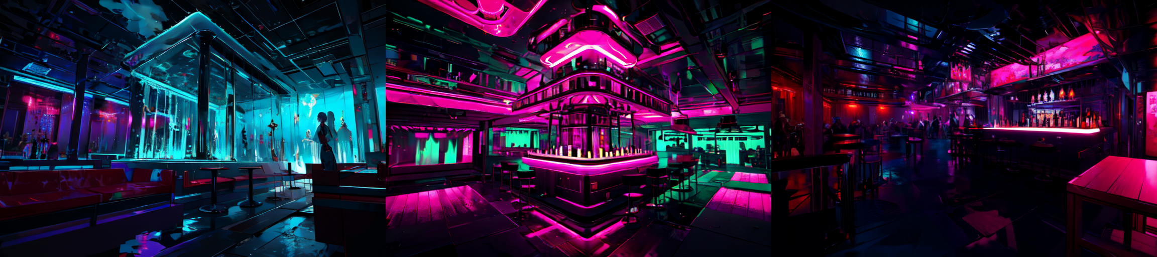highly insanely detailed, masterpiece, top quality, best quality, highres, 4k, 8k, RAW photo, (very aesthetic, beautiful and aesthetic), 
__lazy-wildcards/subject/env-bg-interior/cyberpunk_club/prompts__, 
<lora:Cyberpunk_Club:0.6>, 
(1girl:1.3), 1other, 
__lazy-wildcards/dataset/background__,âââ