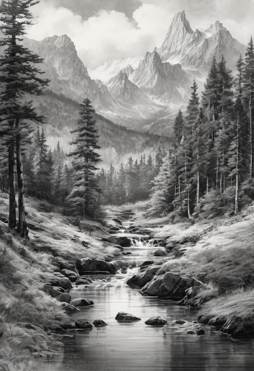 ({scenic landscape} masterpiece:1.5), (best quality:1.5), ((UHD:1.5)), (ultra detailed background, ultra detailed scenery:1.5), (aesthetic + beautiful + harmonic:1.5), ({symmetrical intricate scenic details + sharpen symmetrical scenic details}:1.5)  ,ink ,greg rutkowski,style