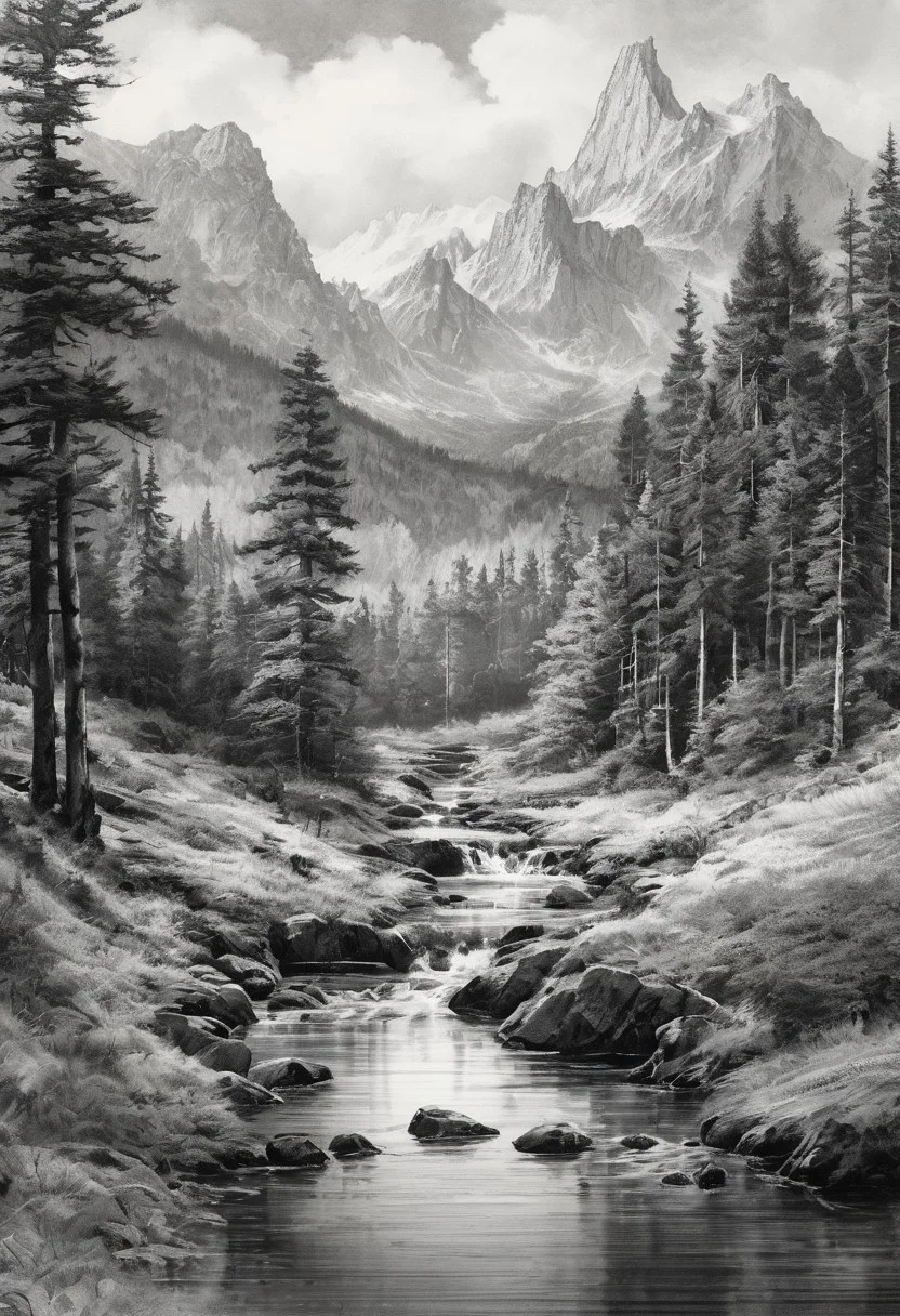 ({scenic landscape} masterpiece:1.5), (best quality:1.5), ((UHD:1.5)), (ultra detailed background, ultra detailed scenery:1.5), (aesthetic + beautiful + harmonic:1.5), ({symmetrical intricate scenic details + sharpen symmetrical scenic details}:1.5) ,ink ,greg rutkowski,style