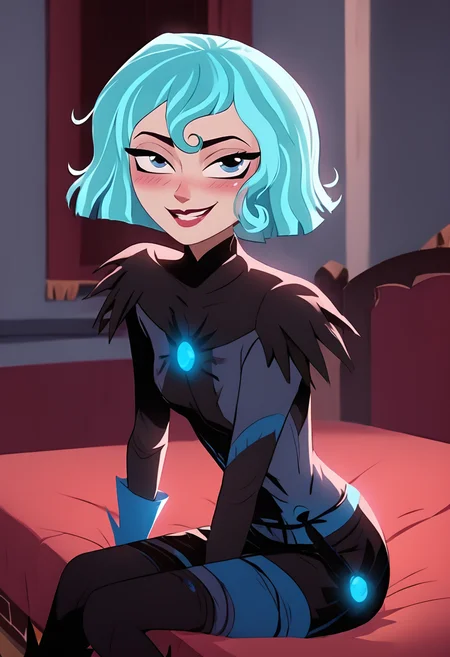 score_9, score_8_up, score_7_up,score_6_up, source_anime,g4n1m3, <lora:g4n1m3XLP:1>
BREAK
cassandra, 1girl,aqua hair, short hair,sitting,black bodysuit, seductive smile,blue eyes,bedroom, blush, <lora:cassandra-07:1.0>