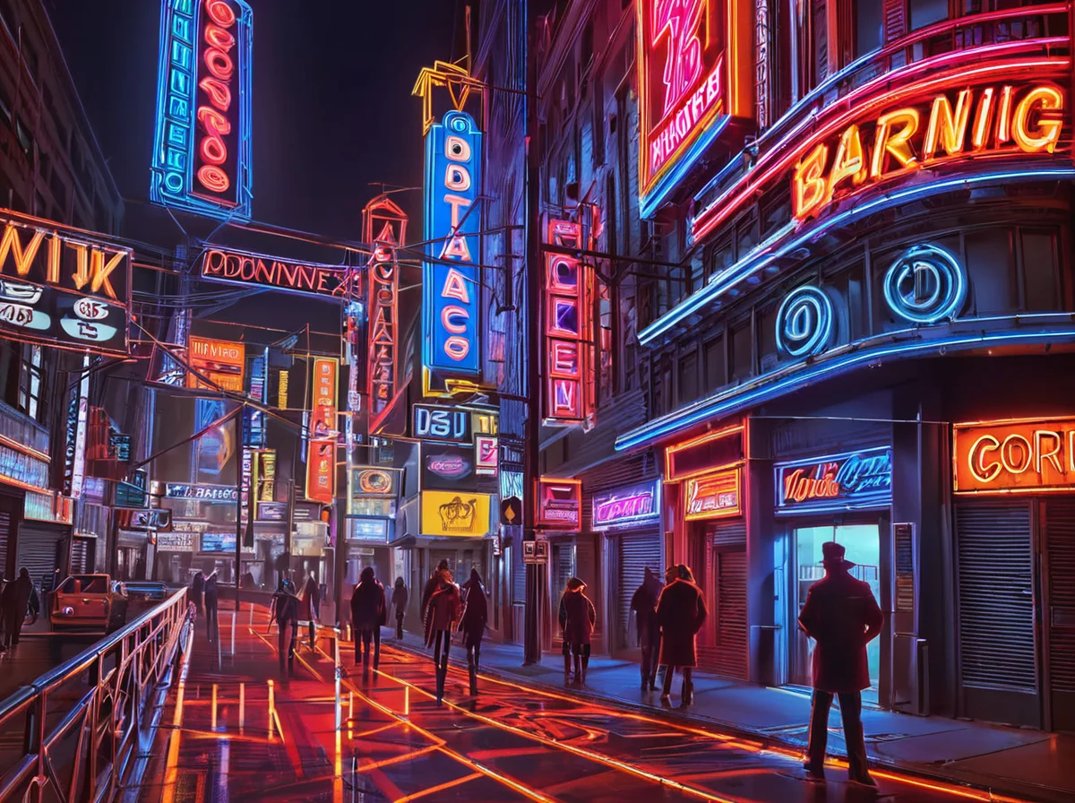 masterpiece,high detail,
<lora:gits_style:0.8>,
gits95,
close-up, neon, sign, vibrant, downtown, area, night