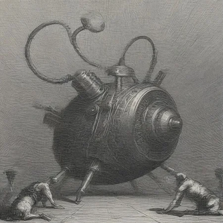 literal noise and randomness,art by llbreton