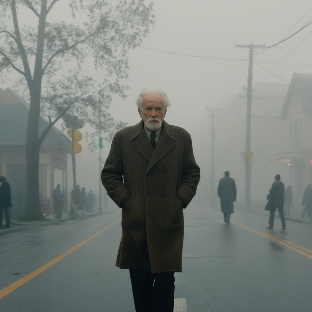 <lora:Kodak Motion Picture Film:1.2>  (Sharp Detailed Image)
An Oscar winning movie for Best Cinematography an old man crossing a street in the fog Kodak Motion Picture Film Style