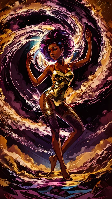 <lora:BayG2-Dream:0.75>, <lora:l_32:-0.55>, <lora:add_detail_v5:0.85>, <lora:add_saturation:1.65>, very high-quality, soulful painting of a Soul Music Elemental, groove atomosphere, gold_putfit, <lora:Lord AK Style - V1:0.65> lord_ak_style, popart, colorful, retro<lora:LCM_SD15:1.0>