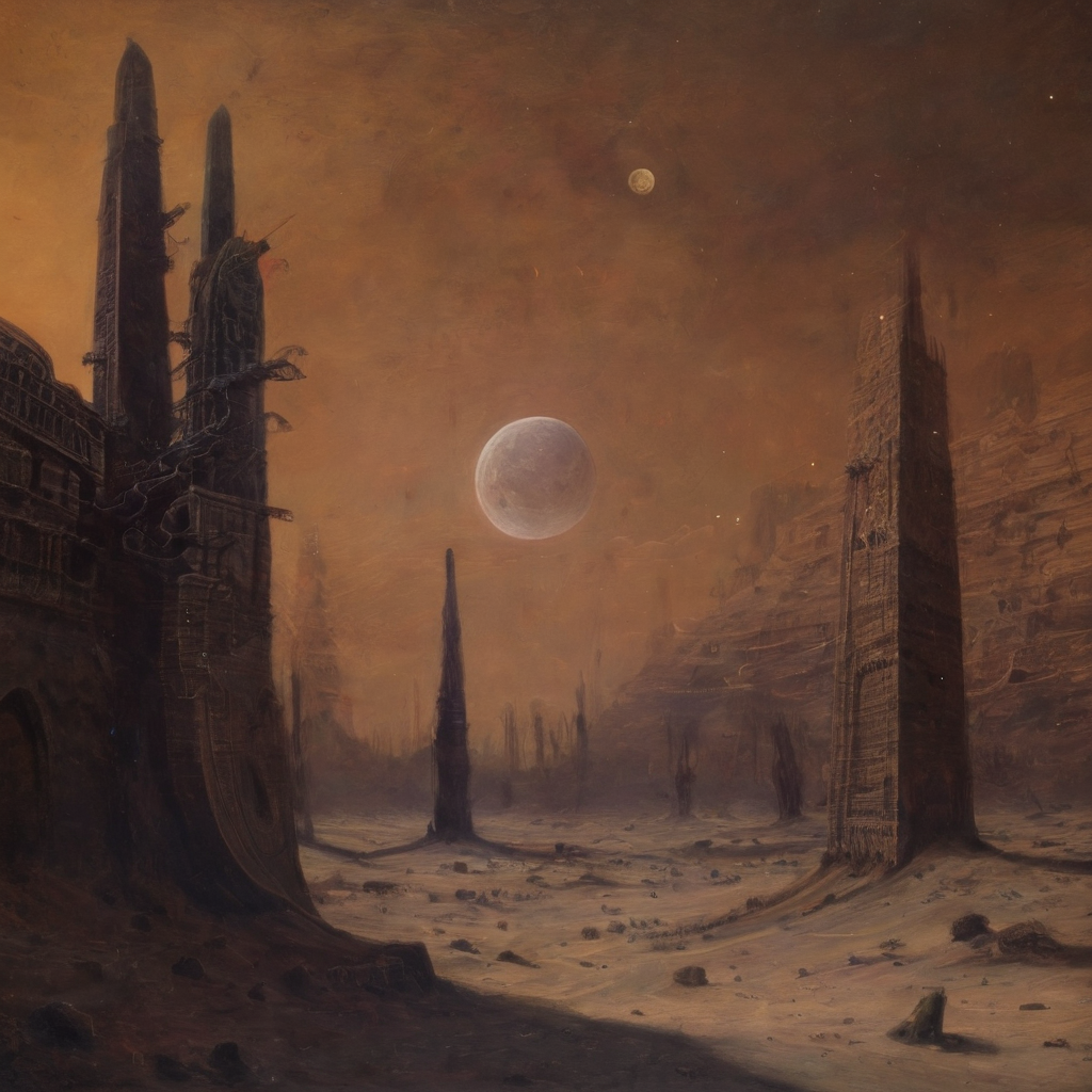 <lora:b3ks1n:1>b3ks1n 3cl1s planet eclipse moon desert