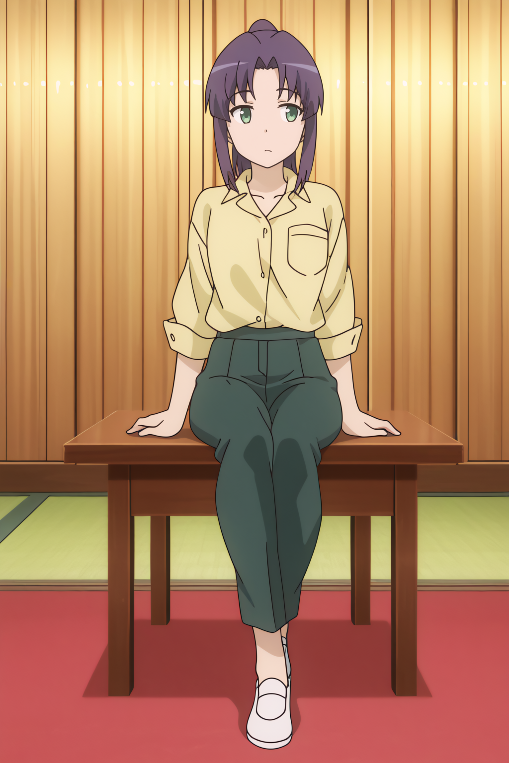 newest, full body, Kazuho Miyauchi <lora:Non_Non_Biyori_-_Kazuho_Miyauchi_-_illustrious:0.8>